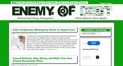 Desktop Screenshot of enemyofdebt.com