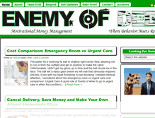 Tablet Screenshot of enemyofdebt.com